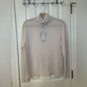 NWT Magaschoni Cashmere Turtleneck | Size LG | 100% Cashmere | Off-White/Cream